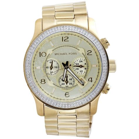 men's gold watch michael kors|men's mk watch with diamonds.